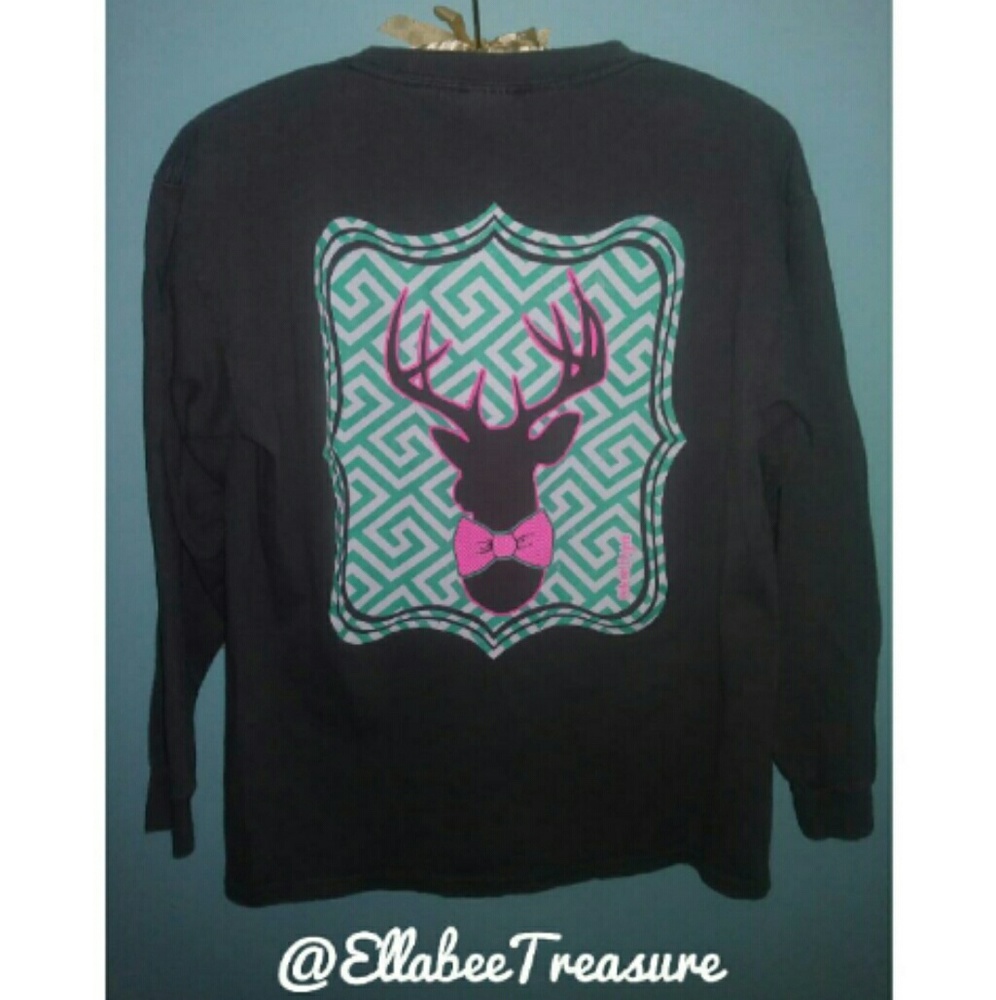 RETIRED Girlie Girl Originals Bow Tie Buck Top